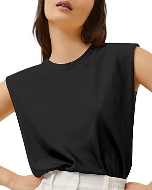 French Connection Shoulder Pad Sleeveless Top