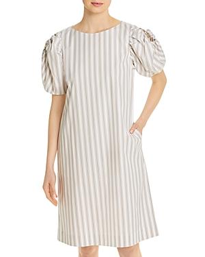 Lafayette 148 New York Hattie Puff Sleeve Chemise Dress