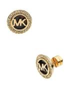 Michael Kors Monogram Tortoise-print & Pave Stud Earrings