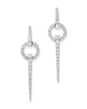 Bloomingdale's Diamond Geometric Drop Earrings In 14k White Gold, 1.0 Ct. T.w. - 100% Exclusive