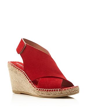 Kenneth Cole Quin Suede Espadrille Wedge Sandals