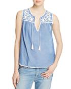 Joie Gavriel Embroidered Top
