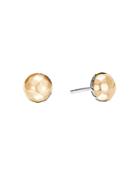 John Hardy Sterling Silver And 18k Bonded Gold Classic Chain Hammered Small Stud Earrings
