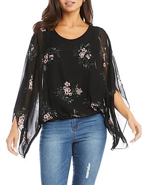 Karen Kane Floral Print Blouson Top