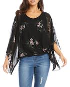 Karen Kane Floral Print Blouson Top