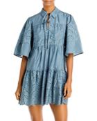 Rebecca Taylor Embroidered A Line Dress