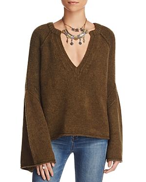 Free People Lovely Lines Bell Sleeve Sweater