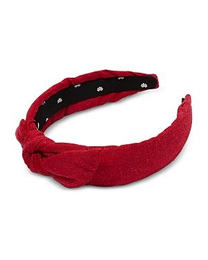 Lele Sadoughi Linen Slim Bow Tie Headband