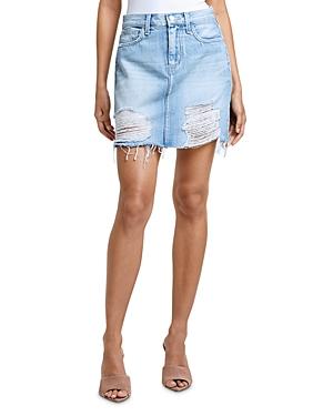 L'agence Jolene Denim Mini Skirt In Reseda
