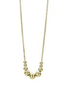 Lagos 18k Yellow Gold Caviar Gold Graduated Bead Center Chain Necklace, 16-18