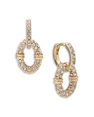 Lauren Ralph Lauren Pave Intertwined Link Drop Earrings