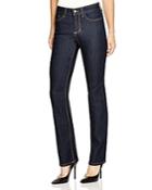 Nydj Hayley Straight Leg Jeans In Dark Enzyme