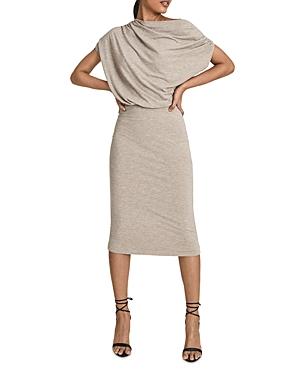 Reiss Evelyn Jersey Drape Dress