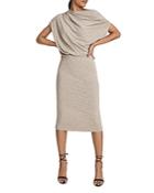 Reiss Evelyn Jersey Drape Dress