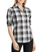 Lauren Ralph Lauren Plaid Roll-sleeve Shirt