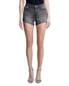 L'agence Audrey Mid Rise Shorts In Misty Grey