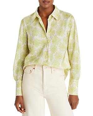 Rebecca Taylor Astera Fleur Mini Silk Shirt