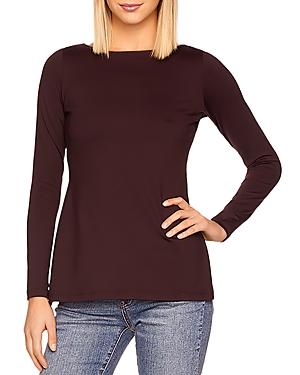 Susana Monaco Open Back Long Sleeve Top