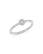 Diamond Cluster Stacking Band Ring In 14k White Gold, .10 Ct. T.w. - 100% Exclusive