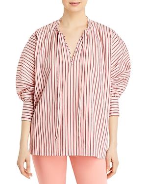 Boss Bateco Striped Tie Neck Top