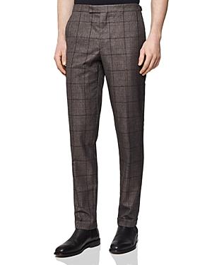 Reiss Parker Checked Slim Fit Trousers