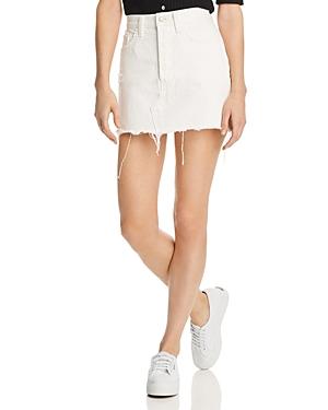 Levi's Deconstructed Denim Mini Skirt In White Dove - 100% Exclusive