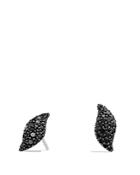 David Yurman Hampton Cable Earrings With Black Diamonds