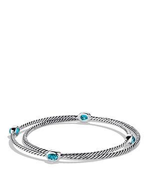 David Yurman Color Classics Bangles With Blue Topaz