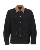 Marni Contrast Collar Denim Work Jacket