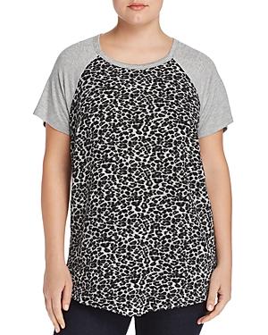 Status By Chenault Plus Leopard-front Tee
