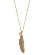 Kismet By Milka 14k Rose Gold Diamond Midi Raven Feather Pendant Necklace, 18
