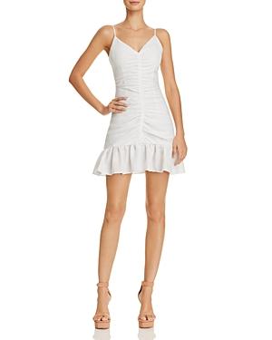 The East Order Celine Ruched Mini Dress