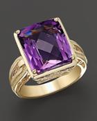 Amethyst And 14 Kt. Yellow Gold Ring