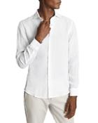 Reiss Ruban Long Sleeve Linen Shirt