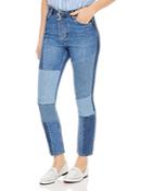 Sandro Hani Cropped Patchwork Jeans