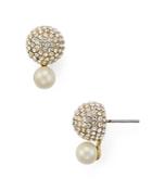 Kate Spade New York Pave Double Bauble Earrings