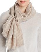 Fraas Textured Striped Scarf