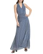Donna Karan New York Striped Maxi Dress