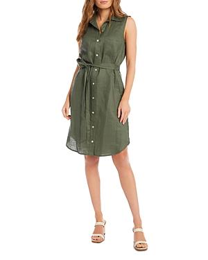 Karen Kane Linen Sleeveless Shirtdress