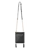 Whistles Tassel Studded Leather Clutch
