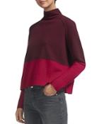 Whistles Two-tone Color-blocked Wool Sweater