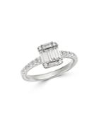 Bloomingdale's Diamond Mosaic Ring In 18k White Gold, 0.80 Ct. T.w. - 100% Exclusive
