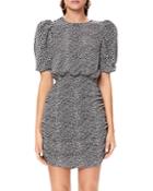 Afrm Keegan Puff-sleeve Mini Dress