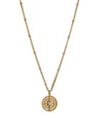 Ajoa By Nadri Vacay Cubic Zirconia Compass Rose Pendant Necklace In 18k Gold Plated, 16-18