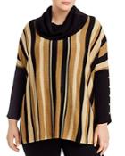 Joseph A Plus Metallic-stripe Poncho Sweater