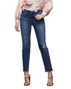 Good American Good Straight High-rise Straight Jeans In Blue407