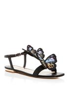 Sophia Webster Women's Riva Embroidered Butterfly T-strap Sandals