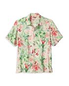 Tommy Bahama Bonita Springs Silk Floral Print Regular Fit Button Down Camp Shirt