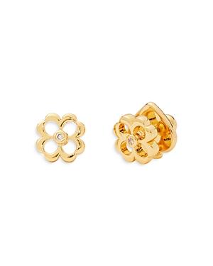 Kate Spade New York Pave Flower Stud Earrings In 14k Gold Plate