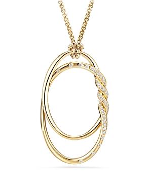 David Yurman Continuance Pendant Necklace With Diamonds In 18k Gold
